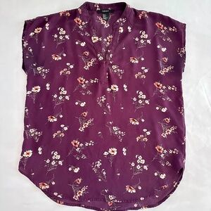 Floral Purple Blouse